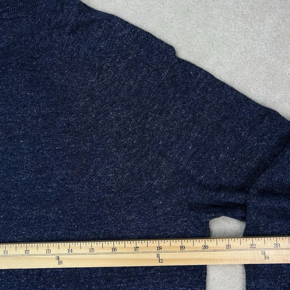 J.Crew Sweater Mens Medium Lightweight Linen Cotton Crewneck Preppy